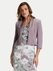 Swing Marynarka 4AF01800 Fioletowy Regular Fit. Fioletowe marynarki i żakiety damskie Swing, bez wzorów, z syntetyku, bez kołnierzyka, bez ramiączek. Za 209.99 zł.