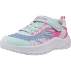 Buty SKECHERS MICROSPEC ADVANCE OASIS POINT Niebieski. Białe buty zimowe męskie Skechers, bez wzorów, z syntetyku, bez obcasa, bez zapięcia. Za 195.99 zł.