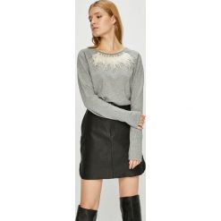 Liu Jo - Bluza. Szare bluzy damskie Liu Jo, l, z aplikacjami, z bawełny, bez ramiączek, bez kaptura. W wyprzedaży za 379.90 zł.