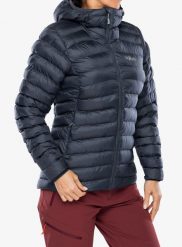 Kurtka ocieplana damska Rab Cirrus Alpine. Szare kurtki sportowe damskie RAB, l, bez wzorów, z puchu, bez ramiączek, bez kaptura, trekkingowe, primaloft. Za 685.50 zł.