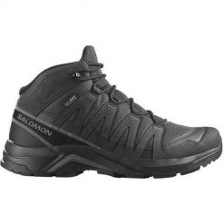Buty trekkingowe męskie Salomon X-adventure Recon Mid Gtx. Czarne buty zimowe męskie Salomon, bez wzorów, z materiału, bez obcasa, bez zapięcia. Za 591.00 zł.