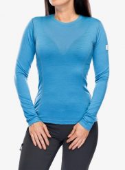 Bluza termoaktywna damska Sensor Merino Active Tee L/S. Niebieskie bluzy damskie Sensor, l, bez wzorów, z materiału, klasyczne, bez ramiączek, bez kaptura. Za 362.99 zł.