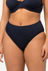 Damskie Figi od bikini możliwość różnych kombinacji UPF 20+. Czarne stroje kąpielowe damskie Ulla Popken, plus size, bez wzorów, z elastanu. Za 91.99 zł.