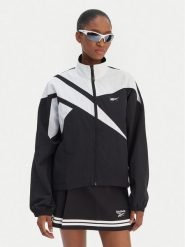 Reebok Bluza Silvia RK25517CCW Czarny Relaxed Fit. Czarne bluzy damskie Reebok, l, bez wzorów, z syntetyku, bez ramiączek, bez kaptura. Za 299.99 zł.