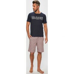 Tommy Hilfiger - Piżama. Niebieskie piżamy męskie Tommy Hilfiger, m, bez wzorów, z bawełny, bez kołnierzyka, bez ramiączek. W wyprzedaży za 249.90 zł.