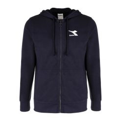 Bluza męska DIADORA HOODIE FZ SWEAT CORE. Czarne bluzy męskie Diadora, m, bez wzorów, bez kaptura. Za 139.99 zł.