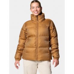 Kurtka Zimowa Damska Columbia Puffect Herringbone. Brązowe kurtki sportowe damskie Columbia, na zimę, l, bez wzorów, z syntetyku, bez ramiączek, bez kaptura, trekkingowe. W wyprzedaży za 594.00 zł.