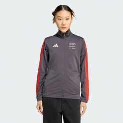 BLUZA DRESOWA AUDI REVOLUT F1 TEAM DNA. Czarne bluzy damskie Adidas, xs, bez wzorów, z bawełny, klasyczne, bez ramiączek, z kapturem. Za 259.00 zł.