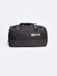 Torba unisex sportowa czarna RR574100 906. Czarne torby podróżne damskie BIG STAR, bez wzorów, na ramię. W wyprzedaży za 159.99 zł.
