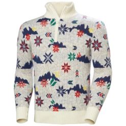 Sweter 1/4 zip Helly Hansen Arctic Icelander. Białe swetry męskie Helly Hansen, bez wzorów, sportowe, bez kołnierzyka, bez ramiączek. Za 813.00 zł.