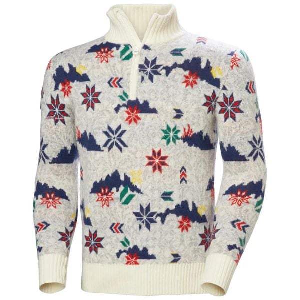 Sweter 1/4 zip Helly Hansen Arctic Icelander. Białe swetry męskie Helly Hansen, l, bez wzorów, z materiału, klasyczne, bez kołnierzyka, bez ramiączek. Za 662.00 zł.