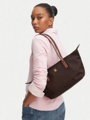 Tommy Hilfiger Torebka Popette East West Tote AW0AW19211. Shopperki damskie Tommy Hilfiger, bez wzorów, bez dodatków. Za 409.99 zł.