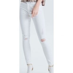 Jeansy skinny - Biały. Jeansy damskie marki Cropp. Za 99.99 zł.
