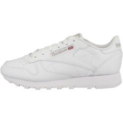 Damskie trampki na co dzień Reebok cCLASSIC LEATHER 100008496 Biały. Białe trampki i tenisówki damskie Reebok, bez wzorów, z materiału, bez zapięcia. Za 368.00 zł.