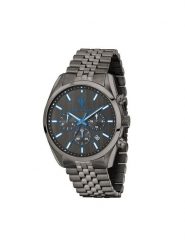Maserati Zegarek Attrazione R8853154002 Czarny. Czarne, analogowe zegarki męskie maserati, bez wzorów, ze stali. Za 1,189.00 zł.