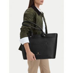 Torebka Beverly Hills Polo Club. Czarne shopperki damskie Beverly Hills Polo Club, bez wzorów, bez dodatków. Za 299.99 zł.