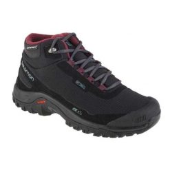 Buty Damskie Shelter. Czarne obuwie trekkingowe damskie Salomon, z koronki, bez zapięcia. Za 799.99 zł.