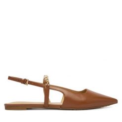 Baleriny MICHAEL Michael Kors. Brązowe balerinki damskie MICHAEL Michael Kors, bez wzorów, bez obcasa, bez zapięcia. Za 709.99 zł.