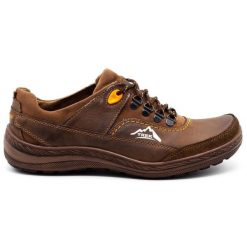 Antex Męskie buty trekkingowe 268 brązowe. Brązowe trekkingi męskie na jesień, z jeansu, bez zapięcia. Za 319.69 zł.