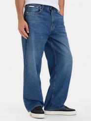 Calvin Klein Jeans Jeansy LV04RH746G Niebieski Baggy Fit. Niebieskie jeansy męskie Calvin Klein Jeans, z bawełny. Za 368.99 zł.