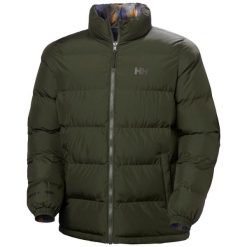 Kurtka puchowa Helly Hansen YU 23. Zielone kurtki męskie Helly Hansen, m, bez wzorów, z puchu, bez kaptura. Za 809.50 zł.