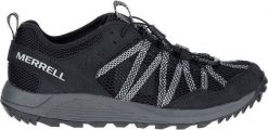 Buty trekkingowe męskie Merrell Wildwood Aerosport czarno-szare r. 41. Czarne trekkingi męskie Merrell, bez zapięcia. Za 312.40 zł.