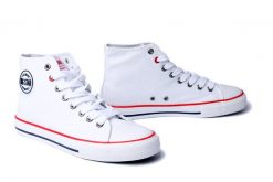 BIG STAR NN274660 biały, trampki damskie. Białe trampki i tenisówki damskie BIG STAR, bez wzorów, bez zapięcia. Za 87.43 zł.