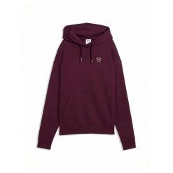 Bluza Puma Ess Elevated Comfort Hoodie Fl Damskie. Fioletowe bluzy damskie Puma, l, bez wzorów, z bawełny, sportowe, bez ramiączek, z kapturem. Za 313.99 zł.