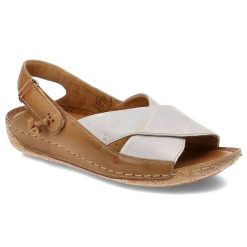 Brązowe Sandały Maciejka Damskie Skórzane Buty. Brązowe sandały damskie Maciejka, z aplikacjami, bez obcasa, bez zapięcia. Za 339.00 zł.