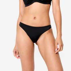 Dół kostiumu kąpielowego surfingowego damski Oalaian Lulu. Czarne bikini OLAIAN, l, bez wzorów, z elastanu. W wyprzedaży za 39.99 zł.
