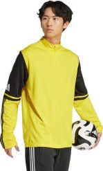 Bluza męska adidas Squadra 25 Training Top żółta JP3387 L. Żółte bluzy męskie Adidas, l, bez wzorów, bez ramiączek, bez kaptura. Za 138.99 zł.