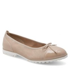 Baleriny Clara Barson. Brązowe balerinki damskie Clara Barson, bez wzorów, bez obcasa, bez zapięcia. Za 99.99 zł.
