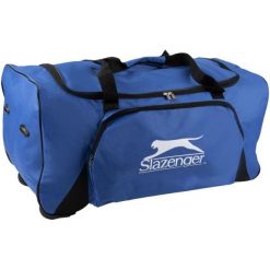 Torba sportowa Slazenger z kółkami. Niebieskie torby sportowe męskie Slazenger, bez wzorów. Za 249.99 zł.