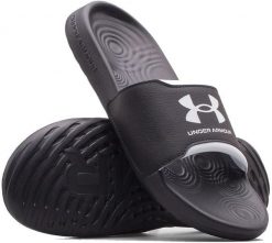 Klapki męskie UNDER ARMOUR Ignite Select czarne na basen plażę 44. Czarne klapki męskie Under Armour, bez wzorów, bez zapięcia. Za 134.65 zł.