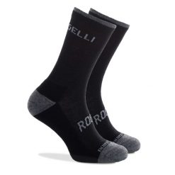 Skarpetki zimowe z owczej wełny Rogelli Merino. Czarne skarpetki damskie Rogelli, bez wzorów, z wełny. Za 40.00 zł.