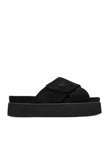 Roxy Klapki CWBEOB-HY22031-2 Czarny. Czarne klapki damskie Roxy, bez wzorów, z materiału, bez obcasa, bez zapięcia. Za 159.99 zł.
