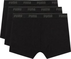 Puma Bokserki męskie Puma 3 pak czarne 947130 03 XL. Czarne bokserki męskie Puma, bez wzorów. Za 119.31 zł.