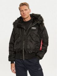 Alpha Industries Kurtka zimowa 113145 Czarny Regular Fit. Czarne kurtki męskie Alpha Industries, na zimę, m, bez wzorów, z syntetyku, bez kaptura. Za 879.99 zł.