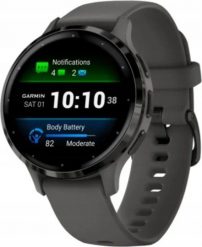 Zegarek sportowy Garmin Venu 3S Grafitowy (010-02785-00). Szare zegarki sportowe Garmin, bez wzorów. Za 1,736.99 zł.