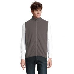 Ocieplacz Na Ciało Dla Dorosłych Unisex Factor Fleece Zapinany Na Zamek. Brązowe bluzy męskie SOL'S, m, bez wzorów, bez ramiączek, bez kaptura. Za 104.99 zł.