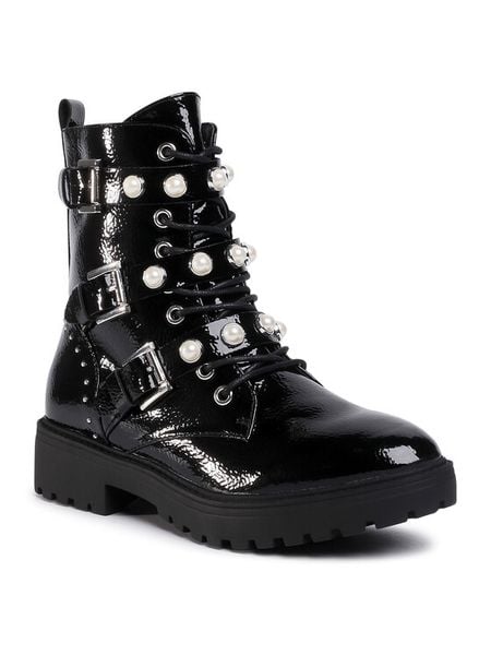 DeeZee Trapery WS5017-05 Czarny. Czarne trapery damskie DeeZee, ze skóry, bez zapięcia. Za 179.99 zł.