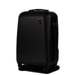 WALIZKA MAŁA KABINOWA WINGS PLOVER 20" BLACK. Czarne walizki damskie Wings, bez wzorów, z materiału, małe. Za 109.00 zł.
