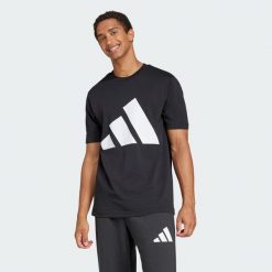 Koszulka Essentials Big Logo. Białe koszulki sportowe męskie Adidas, m, bez wzorów, z bawełny, bez ramiączek, na fitness i siłownię. Za 119.00 zł.
