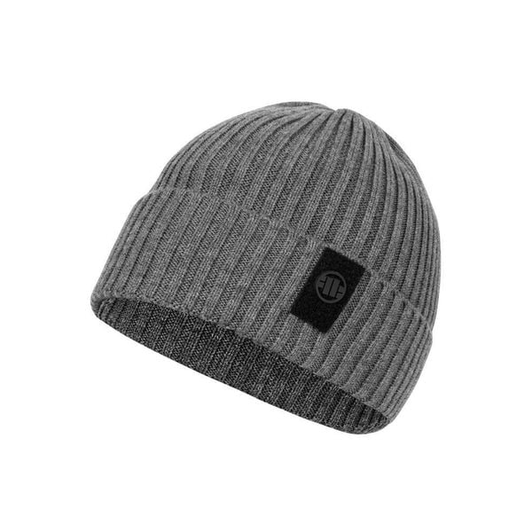 Czapka męska Pitbull zimowa Velcro Logo. Szare czapki męskie PITBULL, na jesień, bez wzorów. Za 59.00 zł.