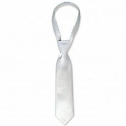 Krawat Conton piqué Tattini. Białe krawaty i muchy TATTINI, bez wzorów, z bawełny, eleganckie. Za 126.00 zł.
