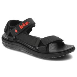 Czarne Sandały Lee Cooper Wygodne Buty Na Lato. Czarne sandały męskie Lee Cooper, na lato, bez wzorów, eleganckie, bez zapięcia. Za 99.99 zł.