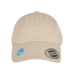 Czapka Flexfit Ecowash Dad. Brązowe czapki damskie FLEXFIT, bez wzorów. Za 141.50 zł.