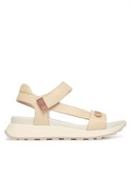 Hispanitas Sandały HV264521 C010 Écru. Sandały damskie Hispanitas, bez wzorów, ze skóry, bez obcasa, na płaskiej podeszwie, bez zapięcia. Za 549.99 zł.