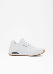 Sneakersy Skechers z pianką memory. Czarne buty sportowe męskie bonprix, bez wzorów, bez zapięcia. Za 299.99 zł.