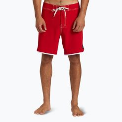 Szorty kąpielowe męskie Quiksilver Original Scallop 18". Czerwone kąpielówki męskie Quiksilver, m, bez wzorów. Za 249.99 zł.